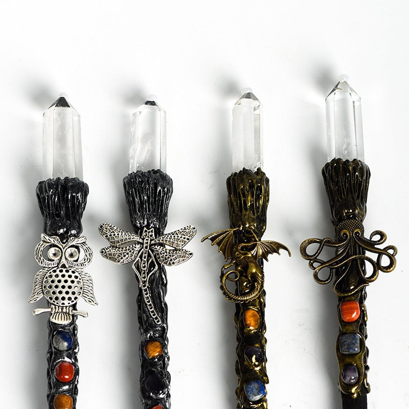 White Crystal Wand，Crystal Magic Wand