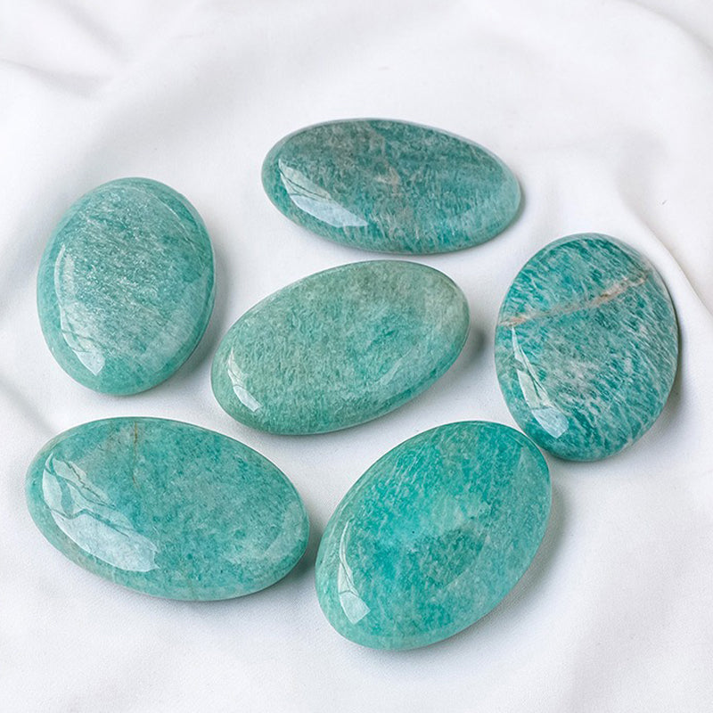 Amazonite Crystal Palm Stone - Purge Negativity & Ignite Your Inner Confidence