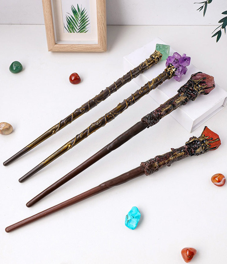 Handmade Traditional on sale Laurel Wand with Crystals