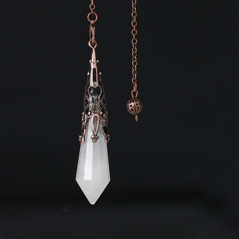 Crystal Ribbon Natural Crystal Pendulum - The Mysterious Messenger of Witch Magic