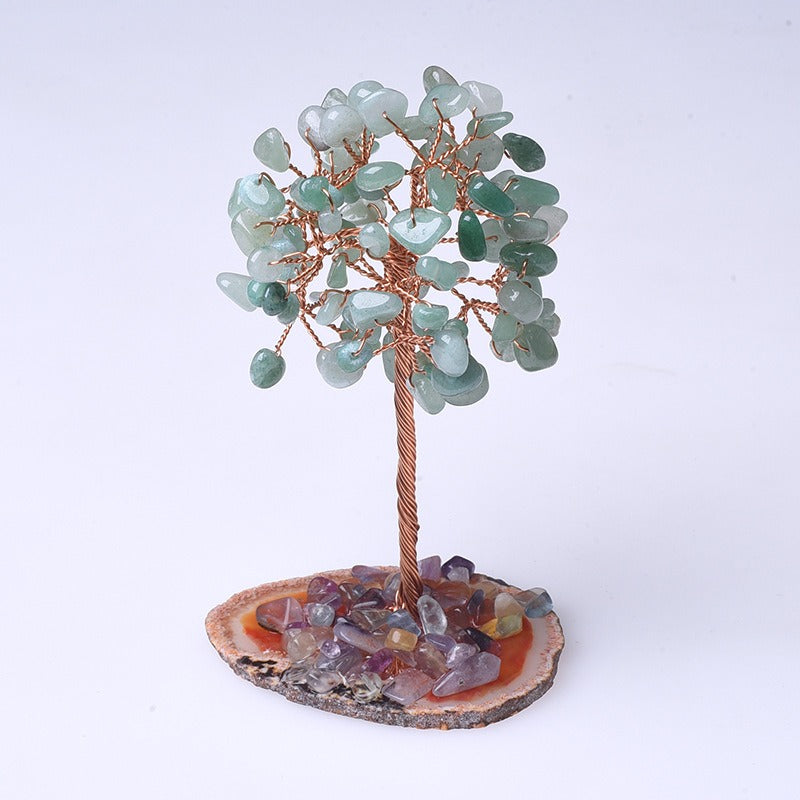 Witch's Choice: Natural Agate Chip Base Money Tree, Crystal Tree of Life Magic Comes