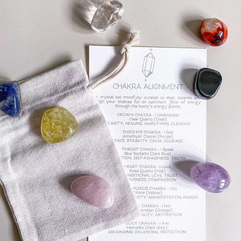 Crystal Healing Stone Set，Energy Healing Kit，healing for the mind and body