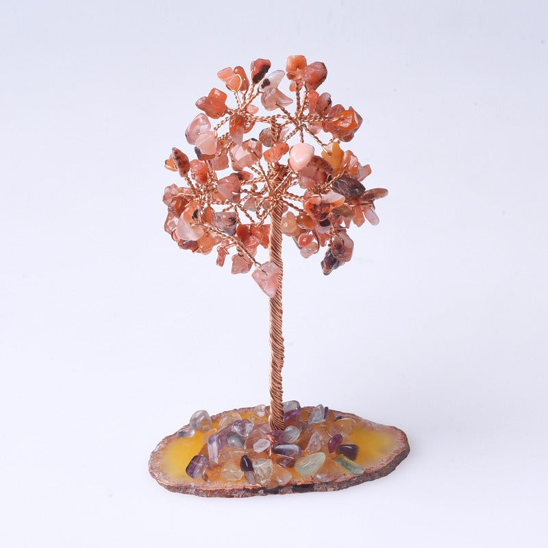 Witch's Choice: Natural Agate Chip Base Money Tree, Crystal Tree of Life Magic Comes