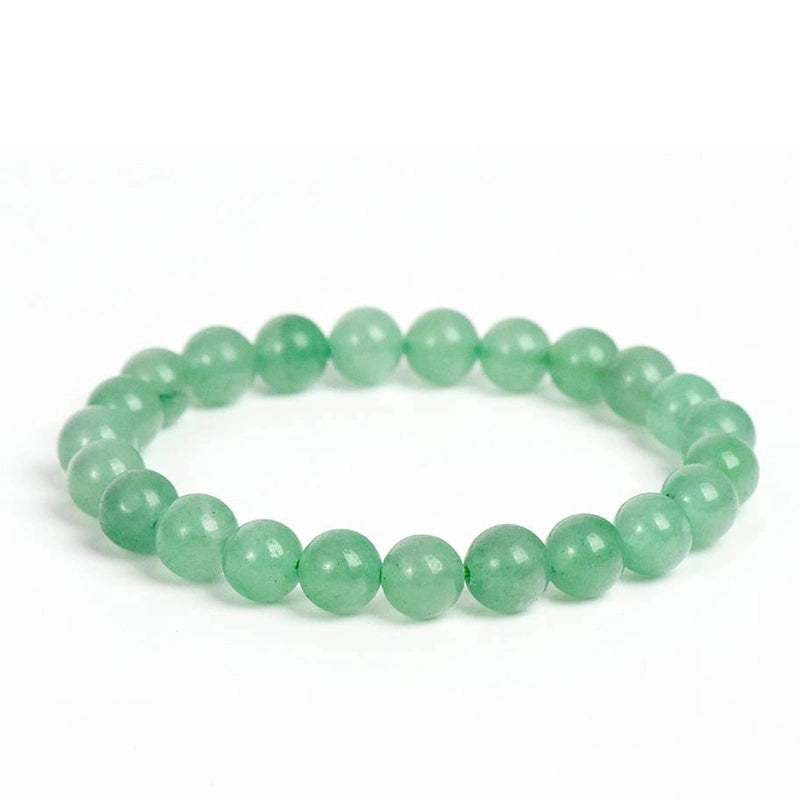 Green Aventurine bracelet with shimmering 8mm beads by Roline Crystal