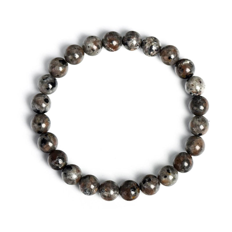 Lava stone bracelet with black 8mm porous beads by Roline Crystal 