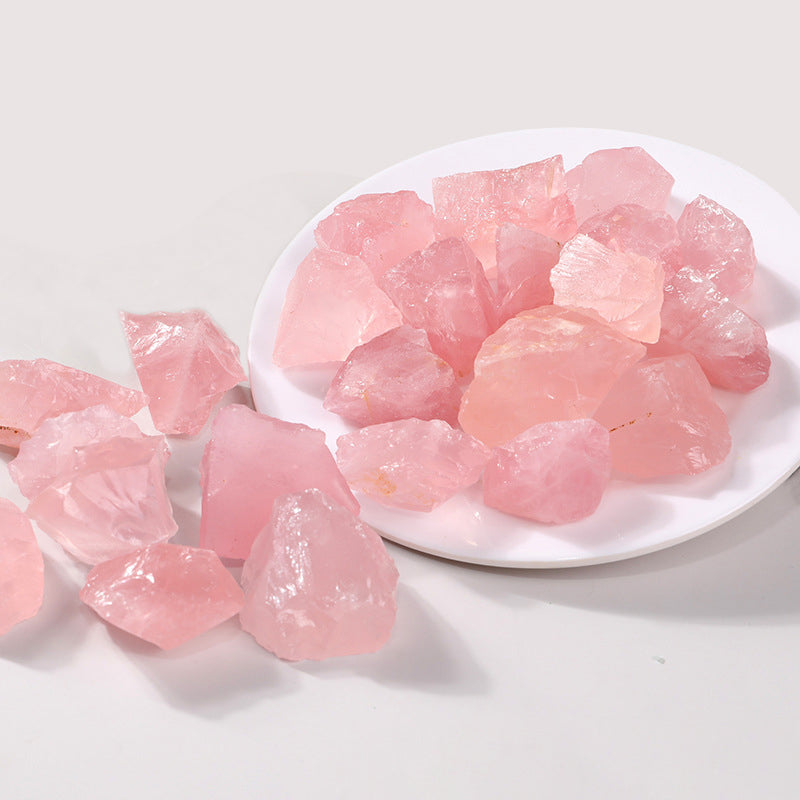 Rose Quartz Rough Stone Pink Crystal - Guardian Stone of Love