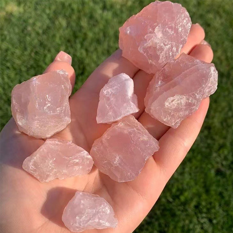 Rose Quartz Rough Stone Pink Crystal - Guardian Stone of Love