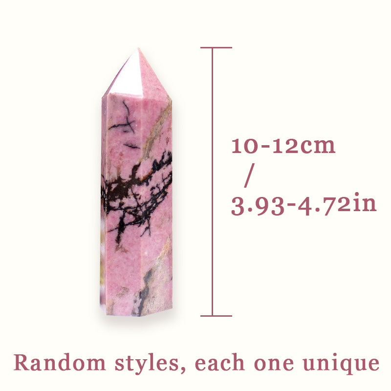 Rhodonite Tower - Enhance Personal Charm, Boost Confidence & Embrace Serenity