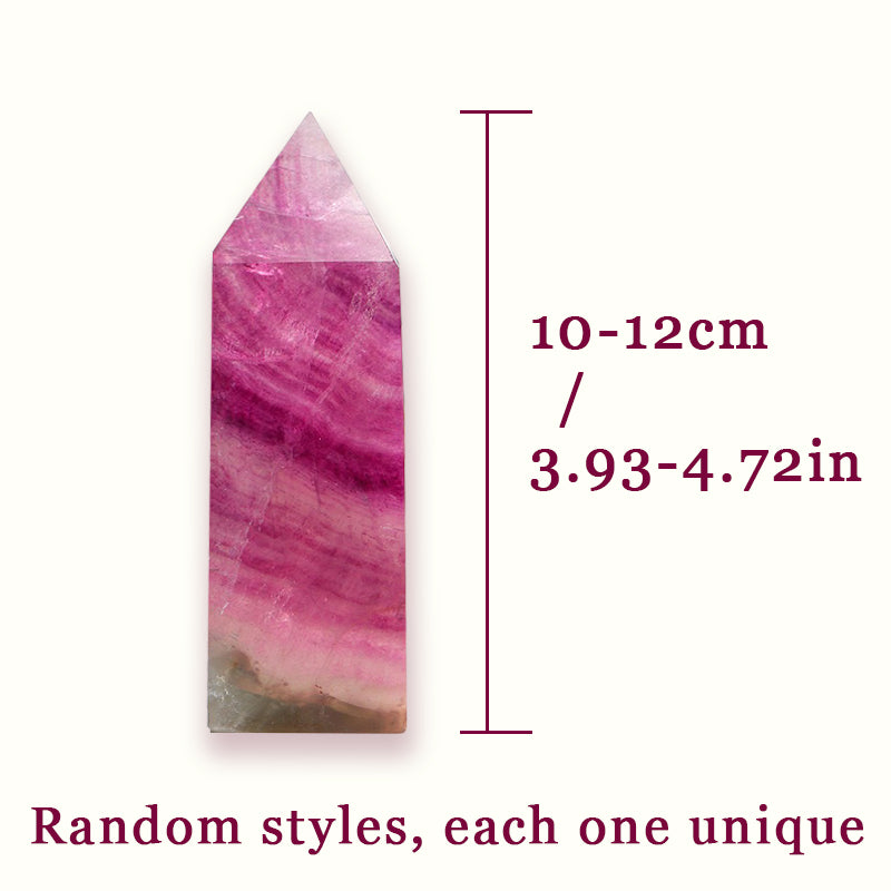 Pink Purple Fluorite Tower - Balance Chakra Energy & Enhance Leadership