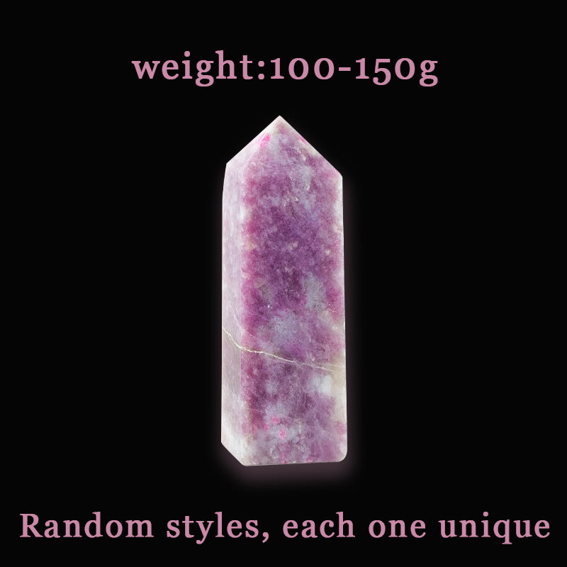 Plum Tourmaline Tower - Enhance Logical Thinking, Inspire Creativity, Improve Relationships