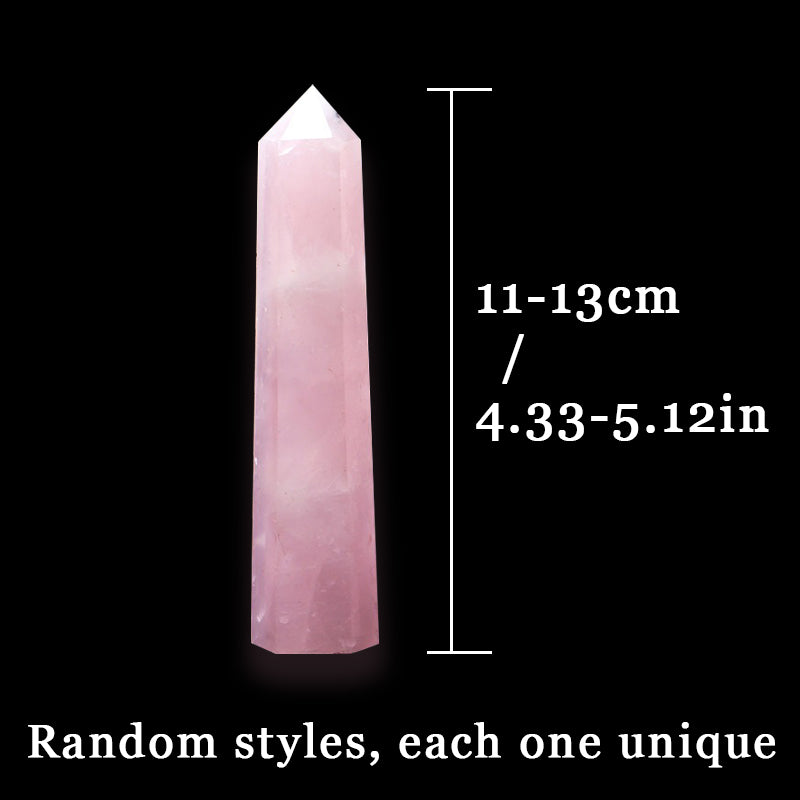 High Quality Rose Quartz Tower - Stress Relief and Meditation