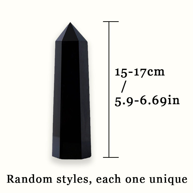 Black Obsidian Tower - The Ultimate Stress Relief and Meditation Tool