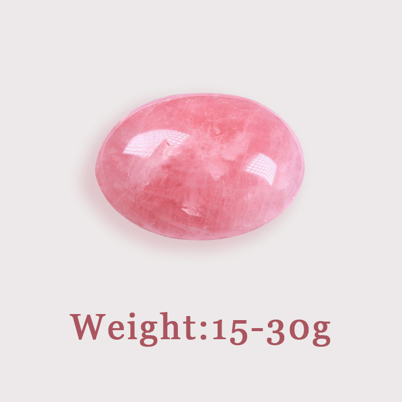 Madagascar Rose Quartz Palm Stone - Love, Self-Charm & Spiritual Healing