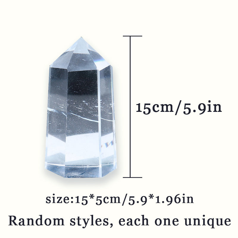 Smelting Clear Quartz Pillar - Calm Emotions, Boost Mental Strength