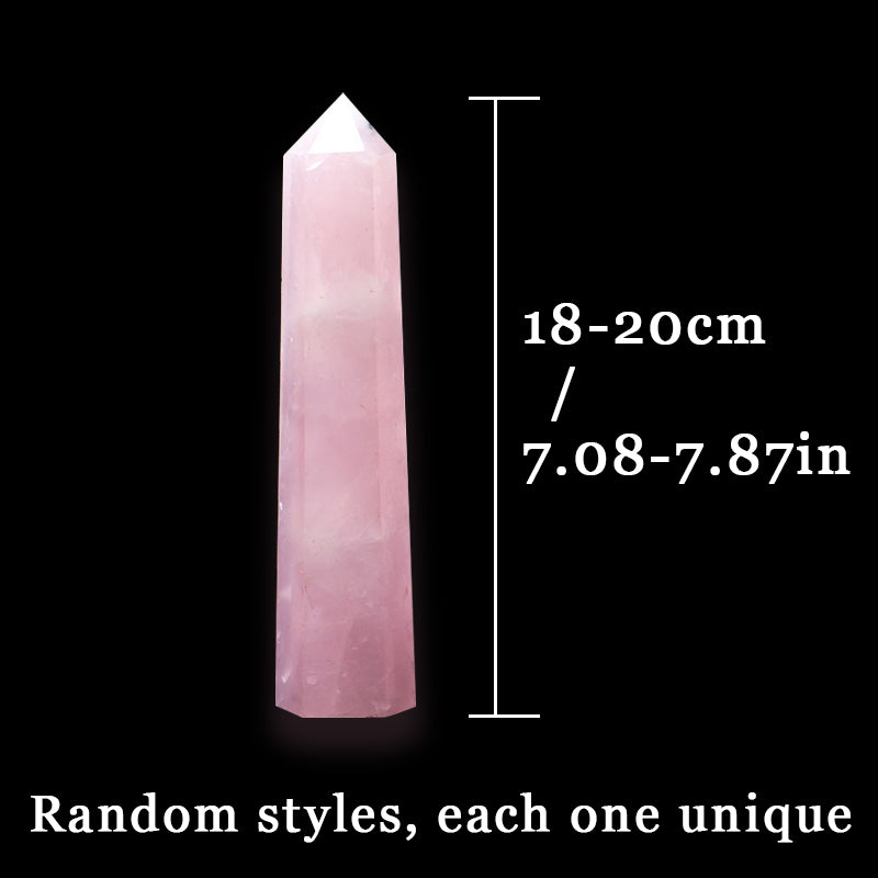 High Quality Rose Quartz Tower - Stress Relief and Meditation