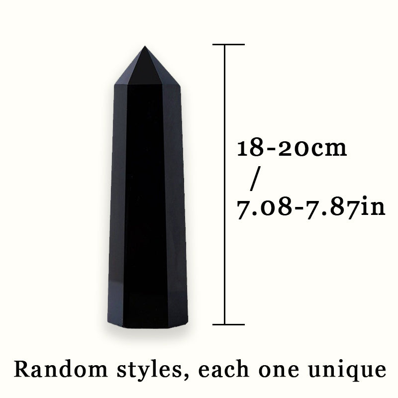 Black Obsidian Tower - The Ultimate Stress Relief and Meditation Tool