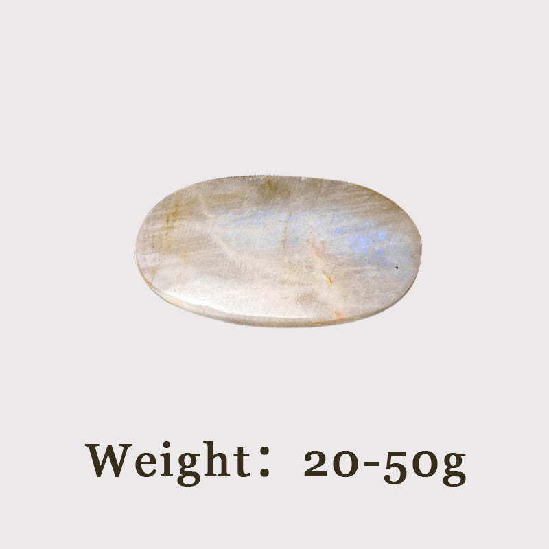 Moonstone Palm Stone - Emotional Balance, Spiritual Awakening & Protective Shield