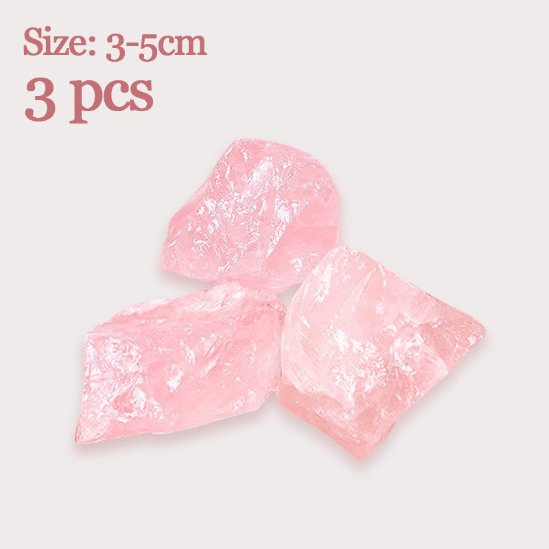 Rose Quartz Rough Stone Pink Crystal - Guardian Stone of Love