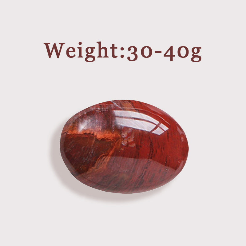 Petrified Wood Crystal Palm Stone - Embrace Emotional Stability & Spiritual Growth