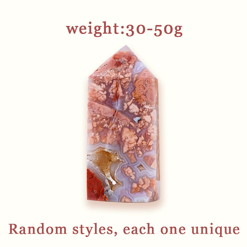 Pink Agate Tower - Exorcise Evil Spirits and Enhance Your Charm