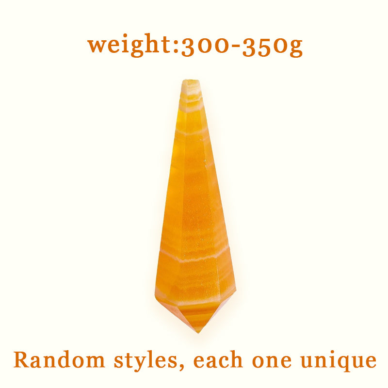 Yellow Calcite Pendulum - Enhance Energy Field & Promote Peace of Mind