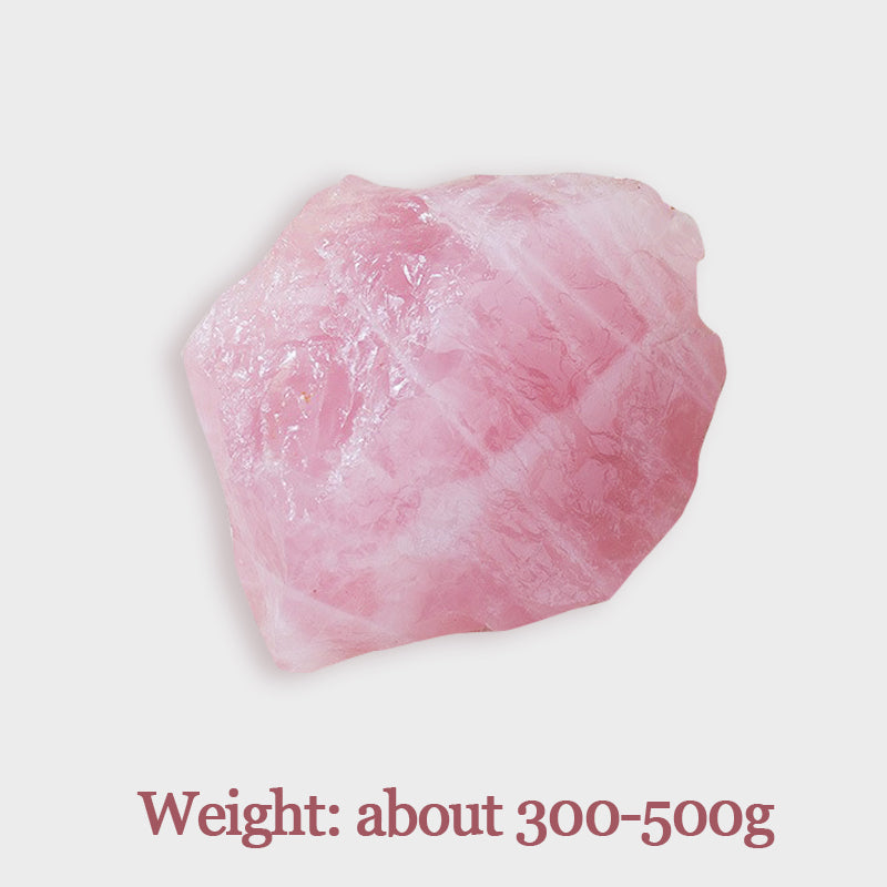 Rose Quartz Rough Stone Pink Crystal-Boost Love Luck & Confidence