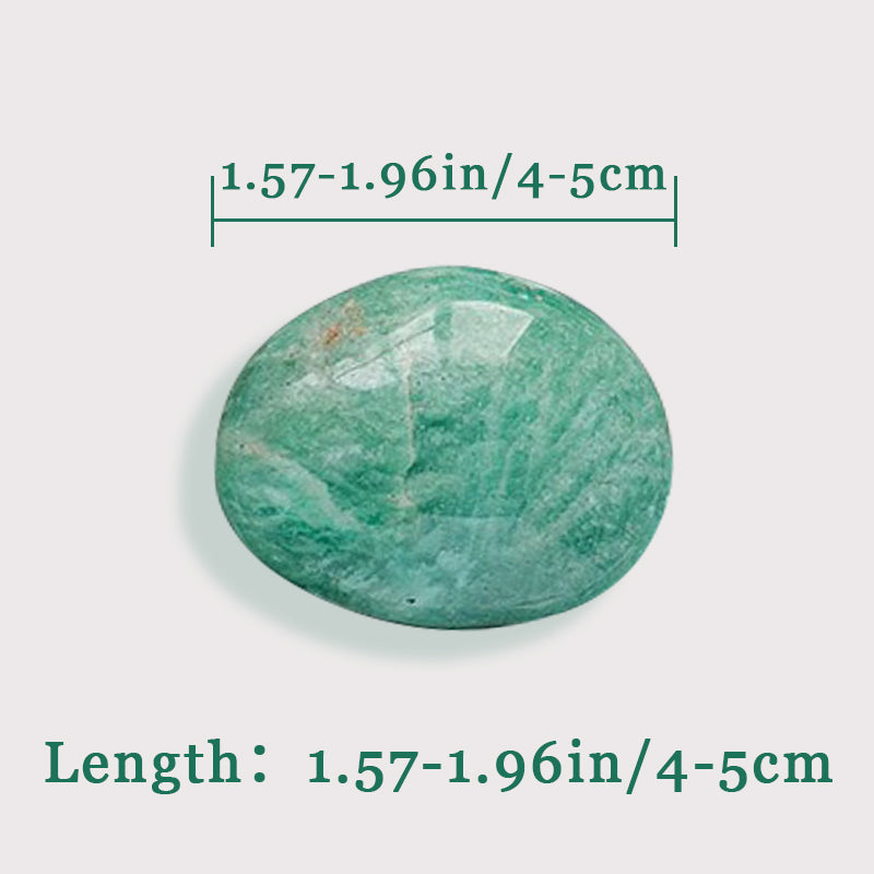 Amazonite crystal Palm Stone - Empowerment for Mind, Body & Soul