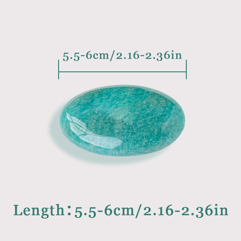 Amazonite Crystal Palm Stone - Purge Negativity & Ignite Your Inner Confidence