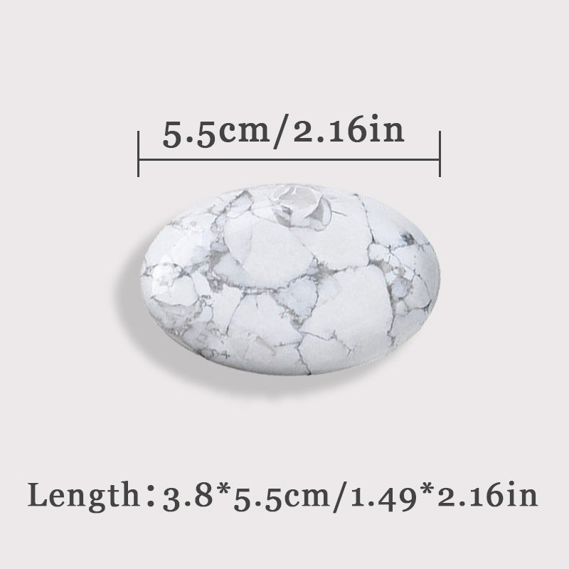 White Turquoise Palm Stone - Enhance Mood, Improve Sleep, Remove Negative Energy