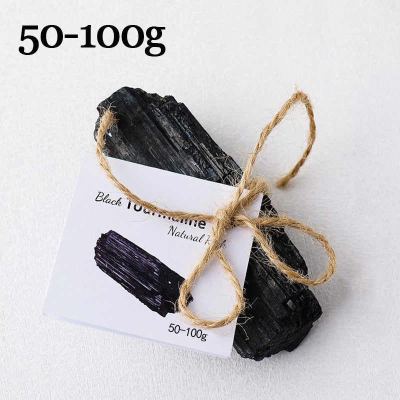 Black Tourmaline Raw Crystal Ornaments- Protect & Purify