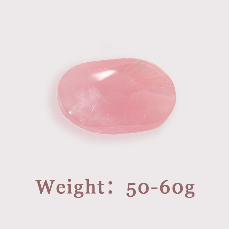 Rose Quartz Palm Stone - Emotional Balance & Spiritual Healing