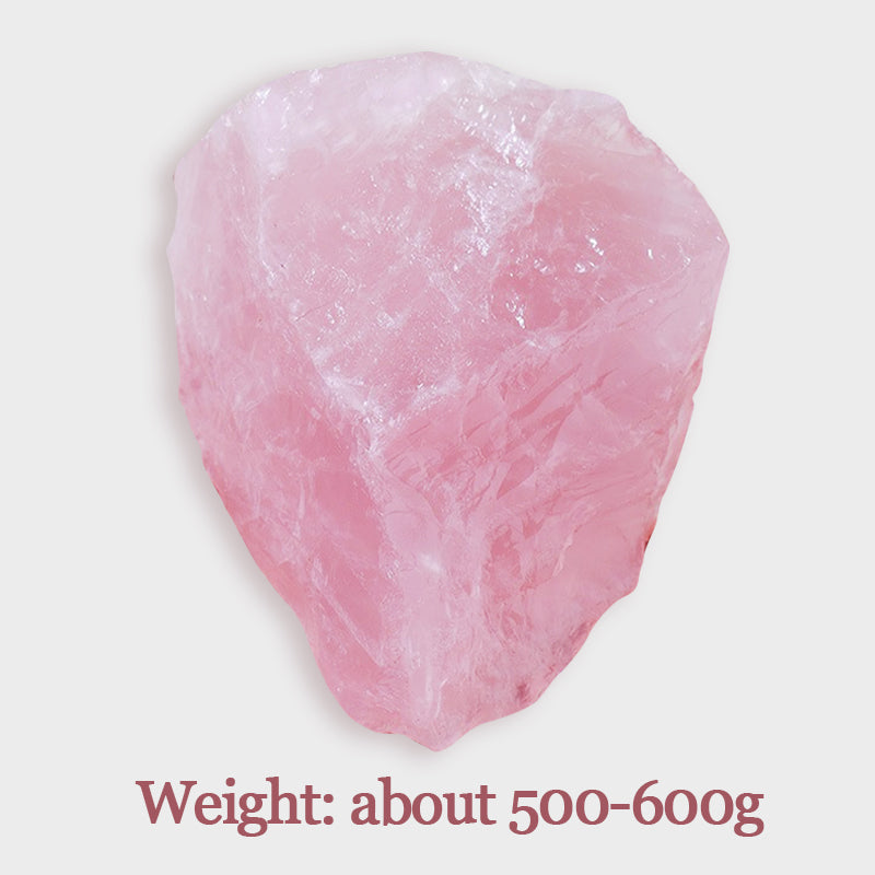 Rose Quartz Rough Stone Pink Crystal-Boost Love Luck & Confidence