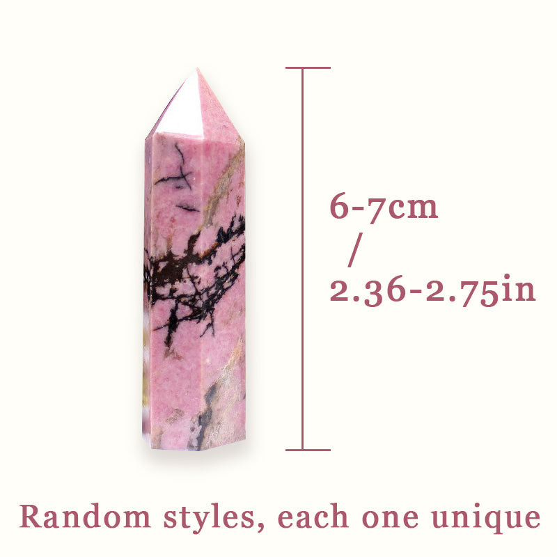 Rhodonite Tower - Enhance Personal Charm, Boost Confidence & Embrace Serenity