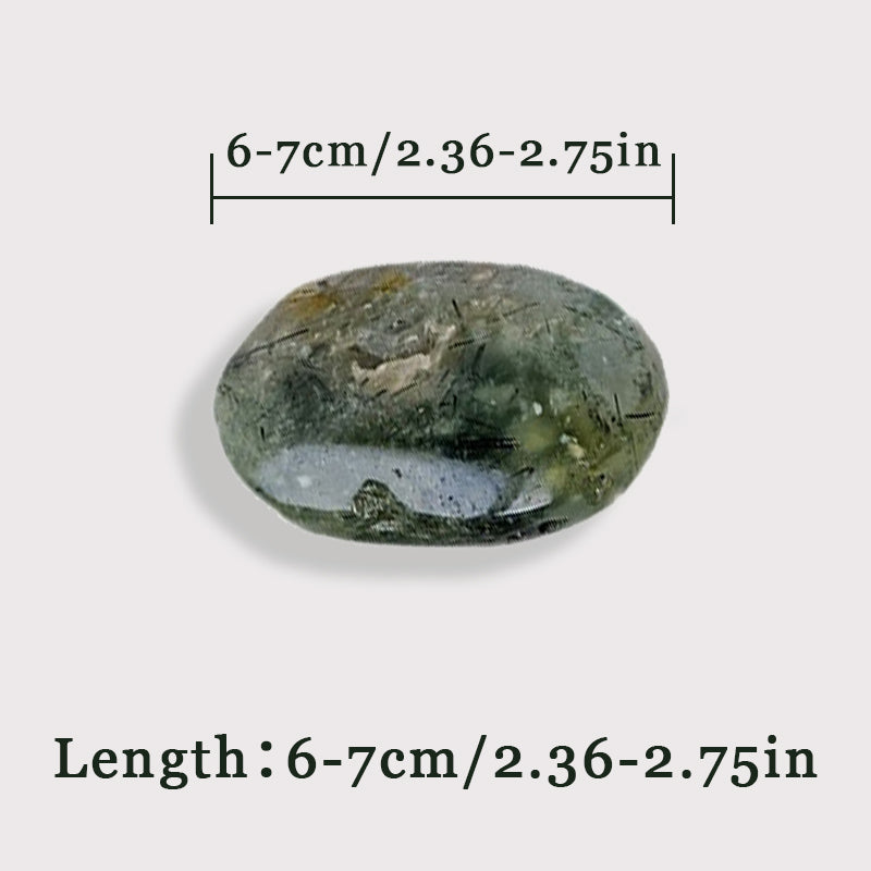 Prehnite Palm Stone - Unleash Emotional Balance & Spiritual Radiance