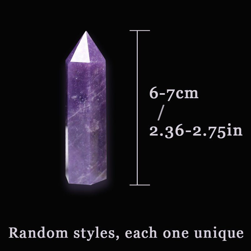 Purple Lepidolite Tower - Spiritual Growth, Emotional Healing & Negative Energy Purification