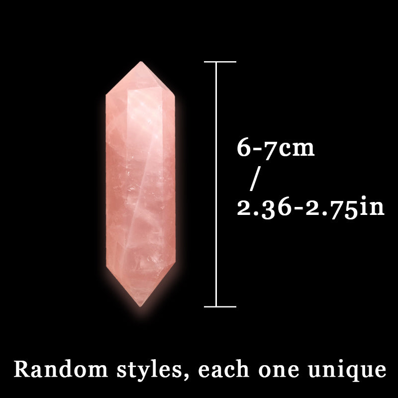 Rose Quartz Double Terminated-Stress Relief, Meditation and Intuition Booster