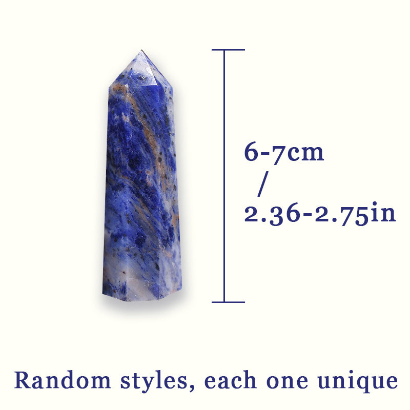 Blue Aragonite Tower - Calming Energy for Mind and Throat Chakra