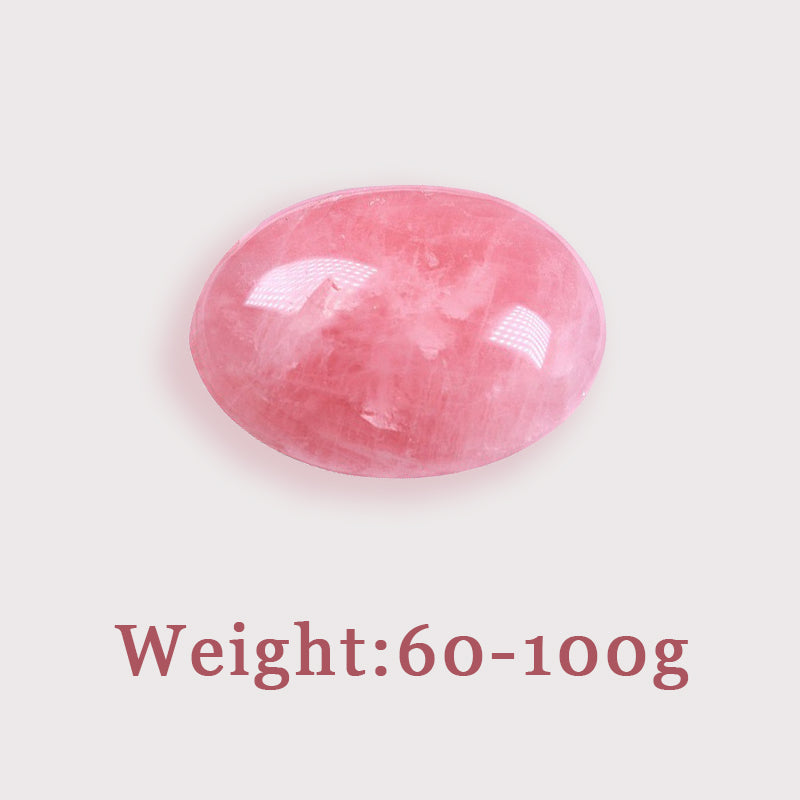 Madagascar Rose Quartz Palm Stone - Love, Self-Charm & Spiritual Healing