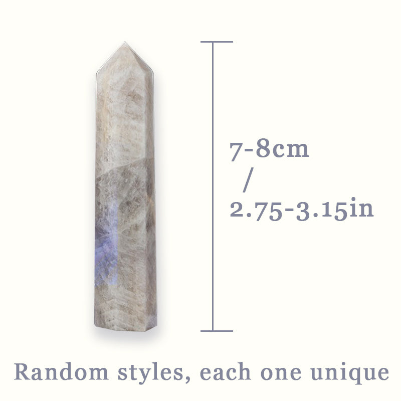 Moonstone Tower - Emotional Balance, Good Luck & Harmony Charm