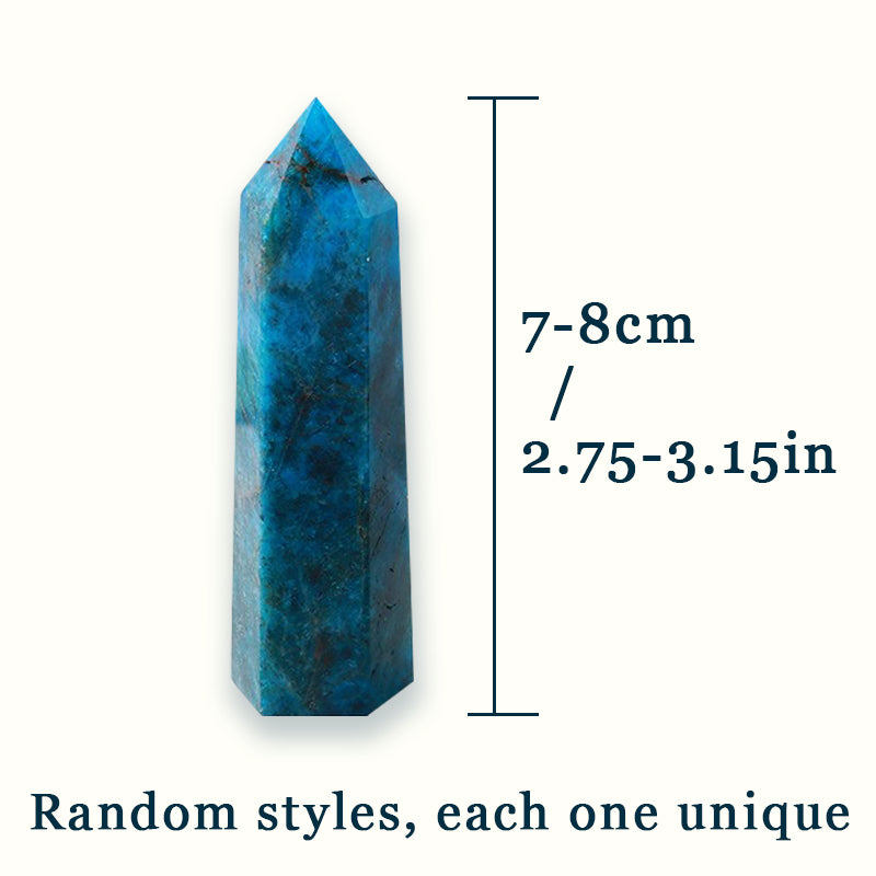 Blue Apatite Tower - Spiritual Enlightenment & Creativity