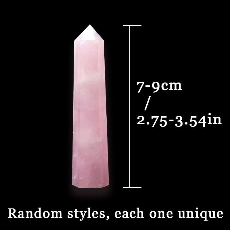 High Quality Rose Quartz Tower - Stress Relief and Meditation