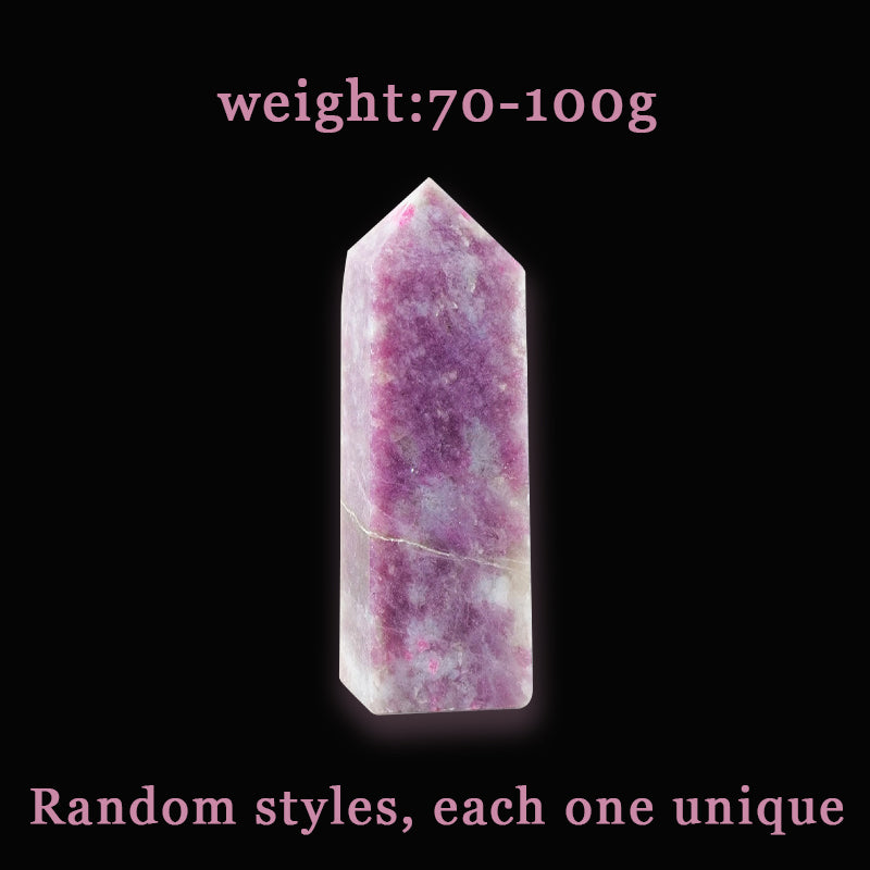 Plum Tourmaline Tower - Enhance Logical Thinking, Inspire Creativity, Improve Relationships