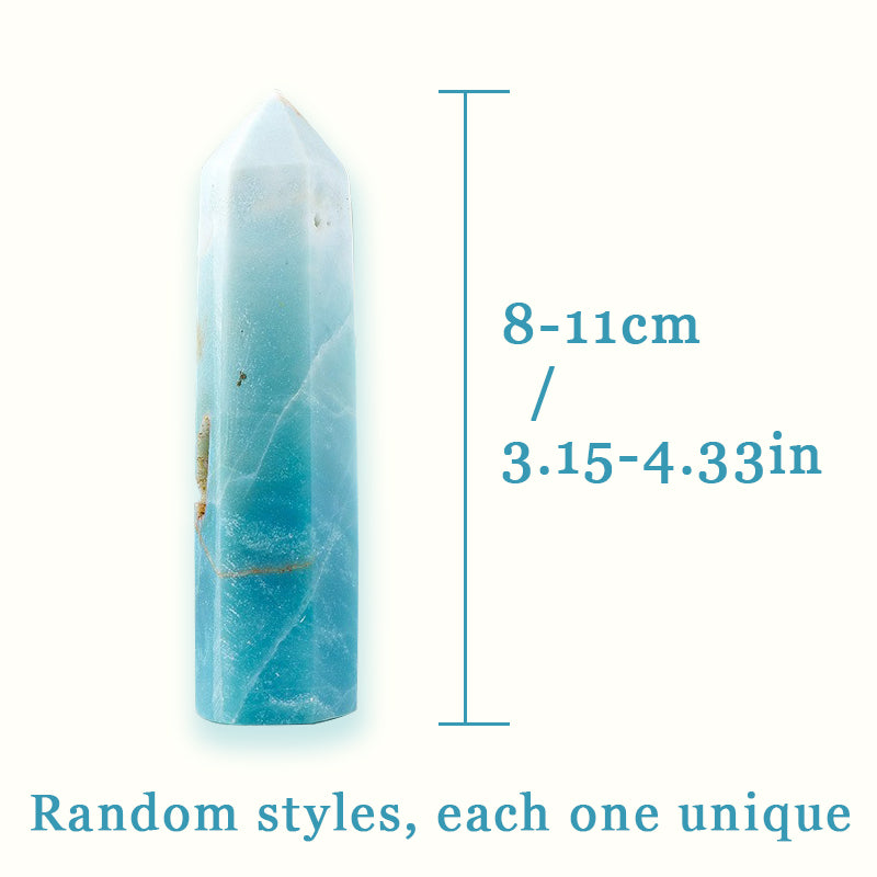 Amazonite Tower - Boost Confidence, Courage & Luck with Heart & Throat Chakra Balance