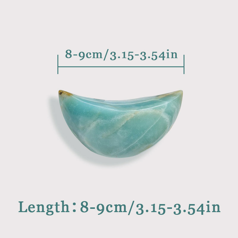 Blue Amazonite Palm Stone: Emotion Regulation, Self-Confidence, Spiritual Growth