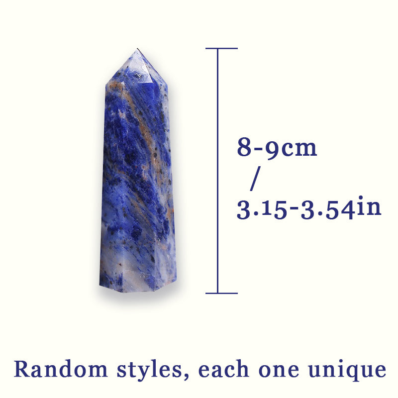 Blue Aragonite Tower - Calming Energy for Mind and Throat Chakra