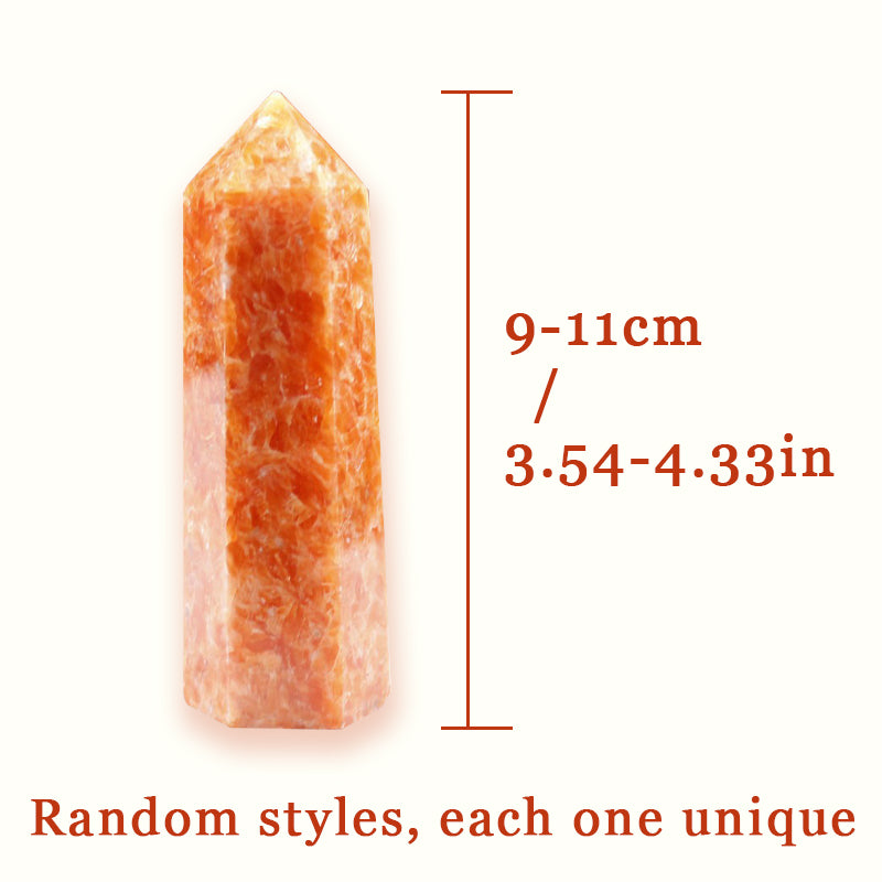 Sunstone Tower - Soothing Energy Enhancer for Positivity and Inner Strength