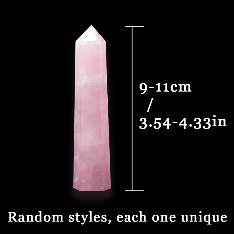 High Quality Rose Quartz Tower - Stress Relief and Meditation