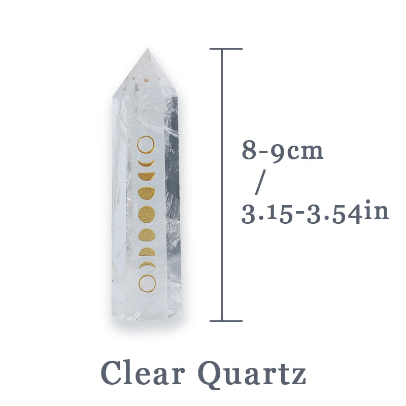 Moon Phase Crystal Tower - Spirituality and Healing