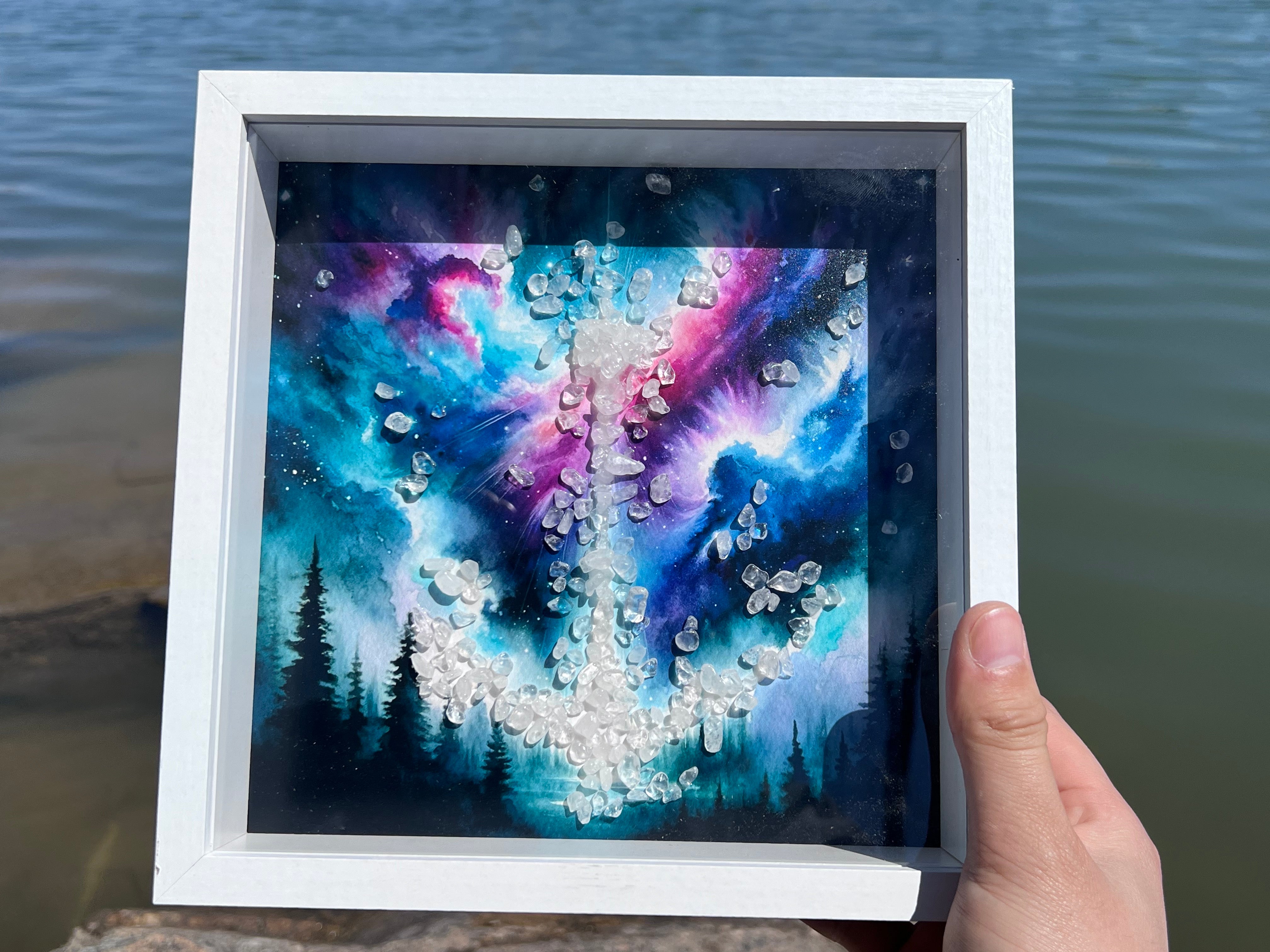 starry sky crystal painting